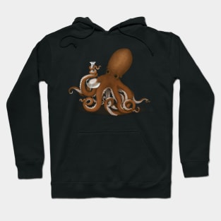 Octopus Holding Glass Lab Flask Hoodie